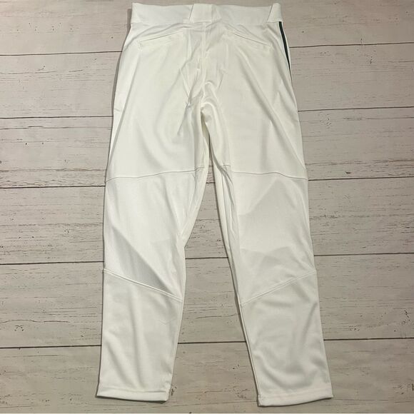Nike Vapor Select Baseball Pants White Green Mens Size XL BQ5489-111 - Picture 2 of 7